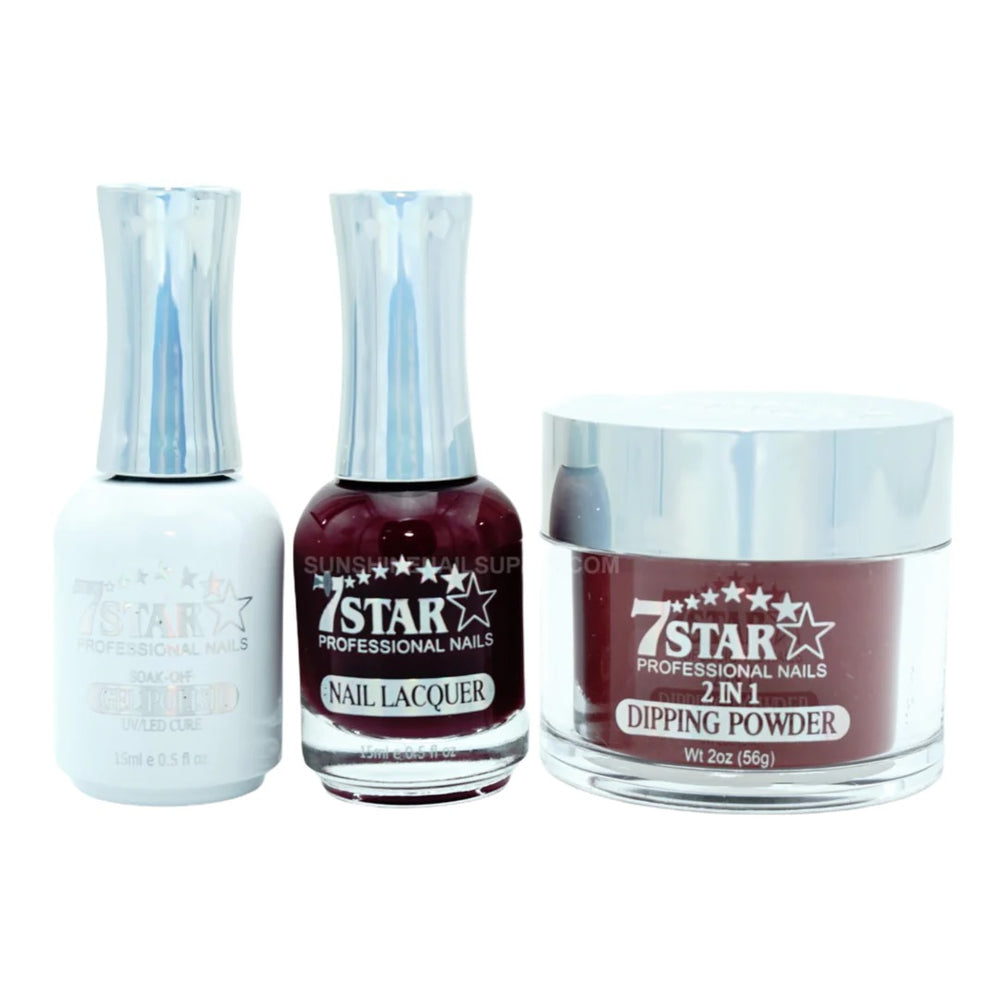 7 Star 3in1 Dipping Powder + Gel Polish + Nail Lacquer, 340