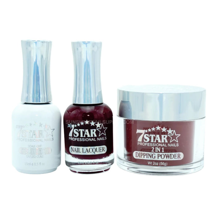 7 Star 3in1 Dipping Powder + Gel Polish + Nail Lacquer, 340