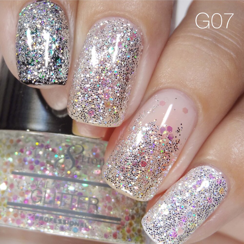 Cre8tion Nail Art Glitter, 007, 0.5oz, 1101-0822 OK0426VD