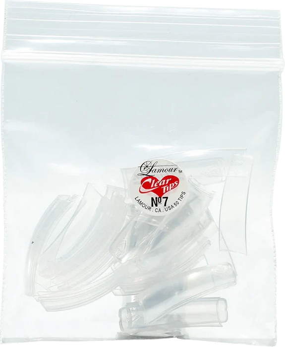 Lamour CLEAR Tips (BIG BAG), #07, 100 bags/Pack