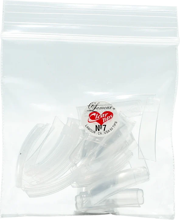 Lamour CLEAR Tips (BIG BAG), #07, 100 bags/Pack, 98371