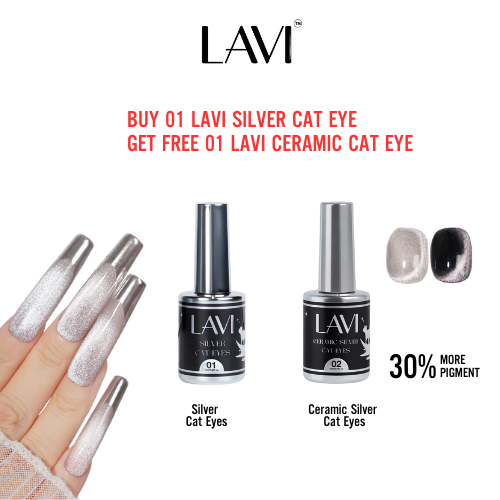 Buy 01 Lavi Silver Cat Eye, 0.5oz Get Free 01 Lavi Ceramic Cat Eye 0.5oz