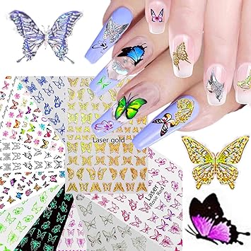 Airtouch Hollo 3D Nail Art Sticker, Butterfly Collection, Full Line Of 31 Design (From BU01 to BU31) OK0910VD