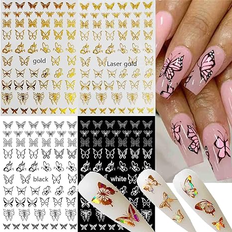 Airtouch Hollo 3D Nail Art Sticker, Butterfly Collection, Full Line Of 31 Design (From BU01 to BU31) OK0910VD