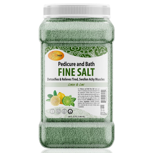 SpaRedi Pedi Bath Fine Salt, Lemon & Lime, 1Gal, 07170 OK0325MD