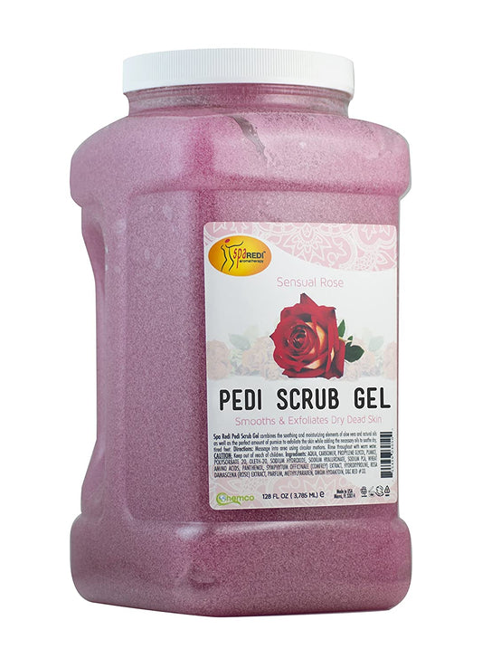 SpaRedi Pedi Scrub Gel, Sensual Rose, 1Gal, 03050 OK0325MD