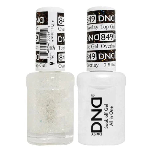 DND Gel Polish And Nail Lacquer, Overlay Top Gel Collection, 849, 0.5oz