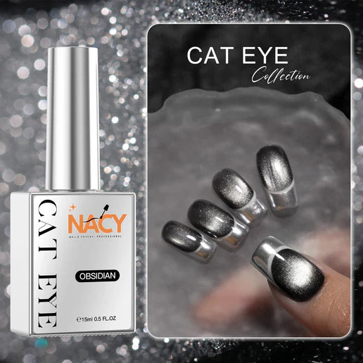 NACY Obsidian Black Cat Eye Gel 0.5oz - 002