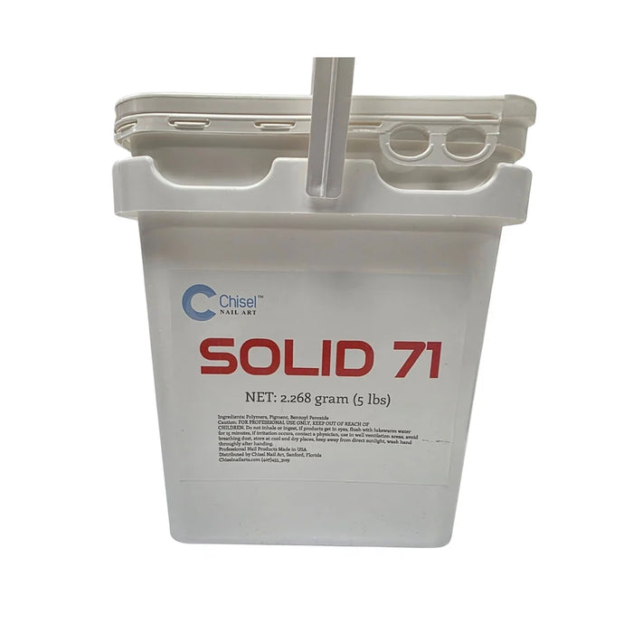 Chisel Acrylic and Dip Powder 5lbs, SOLID 71 (Pk: 5 pcs/case)