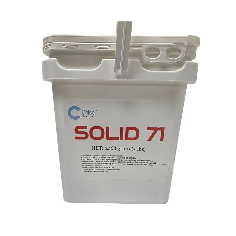 Chisel Acrylic and Dip Powder 5lbs, SOLID 71 (Pk: 5 pcs/case)