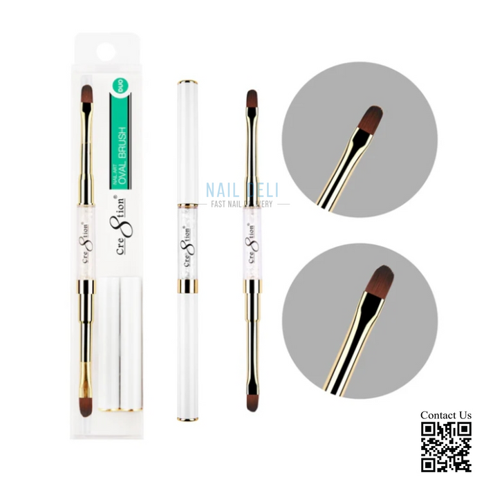 Cre8ion Duo Brush Oval #8 - Oval #10 (Pk: 20 pcs/bag)