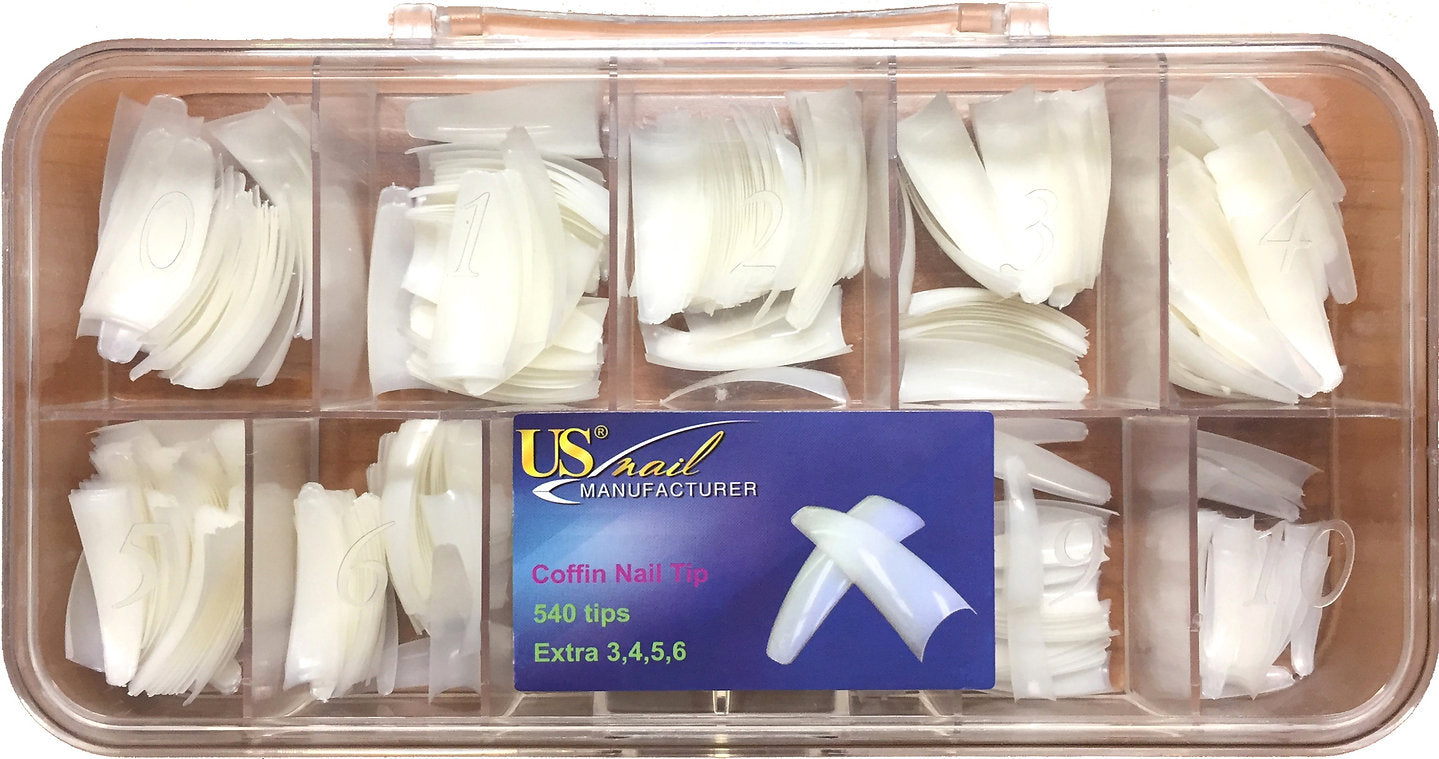 USN Coffin Natural Tip Box, 10499 (PK: 544 pcs/box)