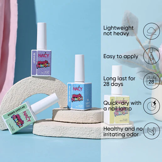 NACY 3D Nail Art Gel 0.5oz Full Kit - POKE, HEMA & TPO Free (12 Colors) Collection