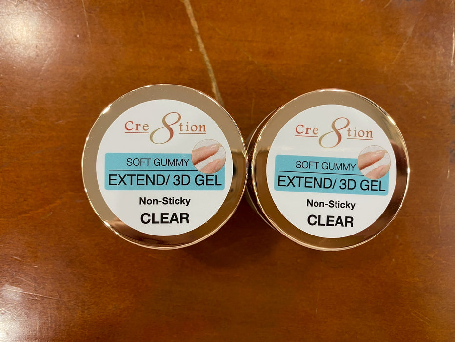 Cre8tion 3D Gummy Gel in Jar 1oz, Clear (Pk: 280 pcs/case)