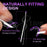 Cre8tion Special Shape Tips Clear (12 Sizes) - ALMOND Medium, BOX (Pk: 504 pcs/box, 100 boxes/case)