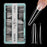 Cre8tion Special Shape Tips Clear (12 Sizes) - ALMOND X Long, BOX (Pk: 504 pcs/box, 50 boxes/case)