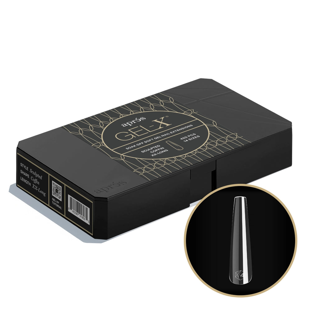 Apres Sculpted Coffin Extra Extra Long, S-CXXL (Pk: 5 Boxes/case)