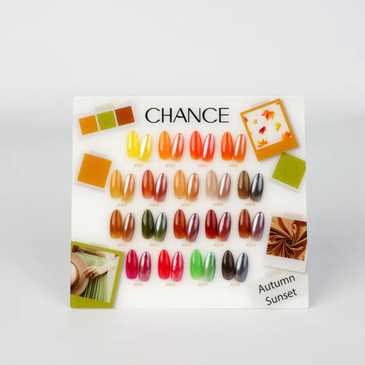 Chance Counter Display Color Chart (18 Colors) - AUTUMN SUNSET (AS) Collection