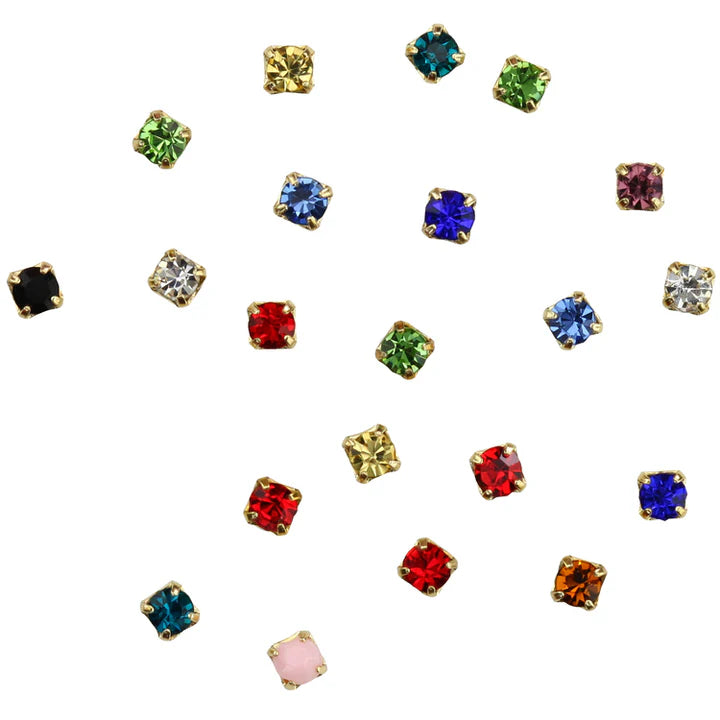 Cre8tion Nail Art - Accessories-Teal 120 Styles (Pk: 12 pcs/pack) 000