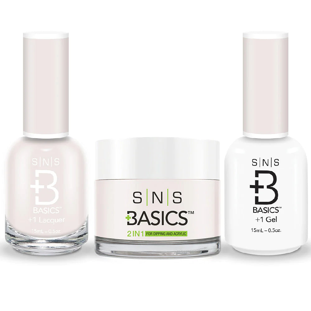 SNS Basics 3in1 Acrylic/Dipping Powder + Gel Polish + Nail Lacquer, 155 OK0928VD