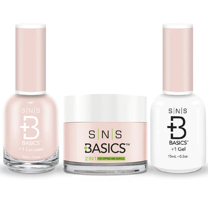 SNS Basics 3in1 Acrylic/Dipping Powder + Gel Polish + Nail Lacquer, 163 OK0928VD