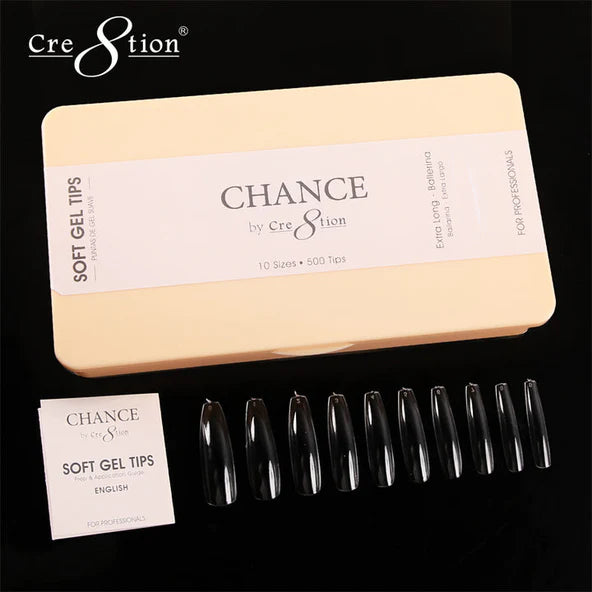 Chance Soft Tips - EXTRA LONG BALLERINA, BOX (Pk: 500 pcs/box)
