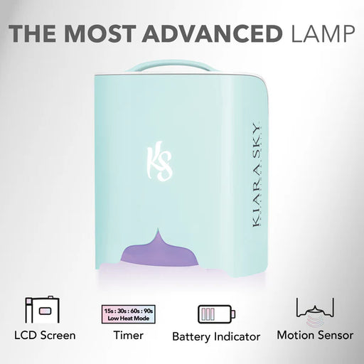 Kiara Sky Beyond Pro LED/UV CORDLESS Rechargable Lamp, BLUE