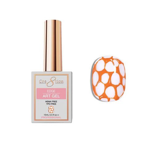Cre8tion Art Gel 0.5oz – EDGE Collection (HEMA & TPO Free), ORANGE (Pk: 6 pcs/box)