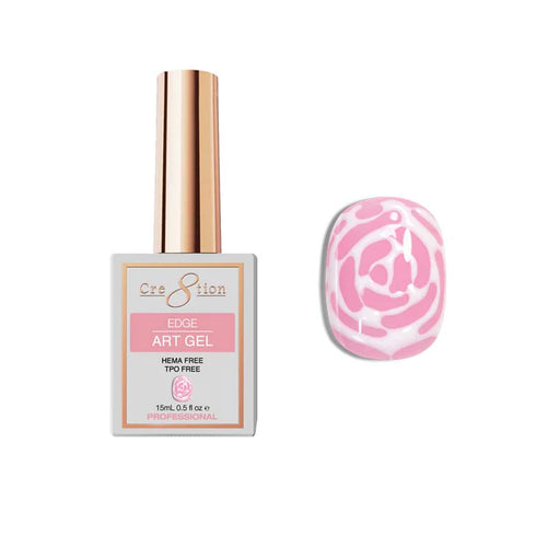 Cre8tion Art Gel 0.5oz – EDGE Collection (HEMA & TPO Free), WHITE (Pk: 6 pcs/box)