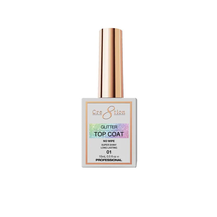 Cre8tion Glitter Top Coat 0.5oz, #01