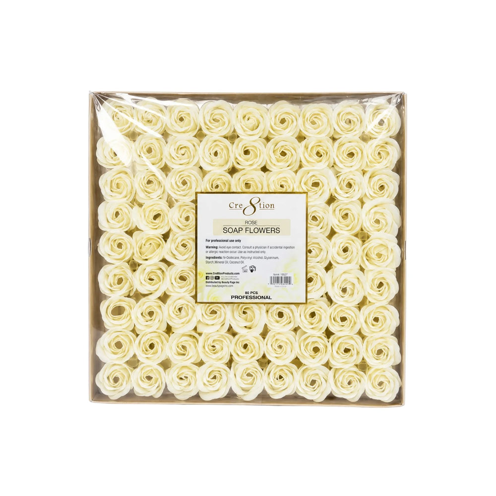 Cre8tion Soap Flowers - 11 Colors (Pk: 81 pcs/box, 20 box/case) - Beige