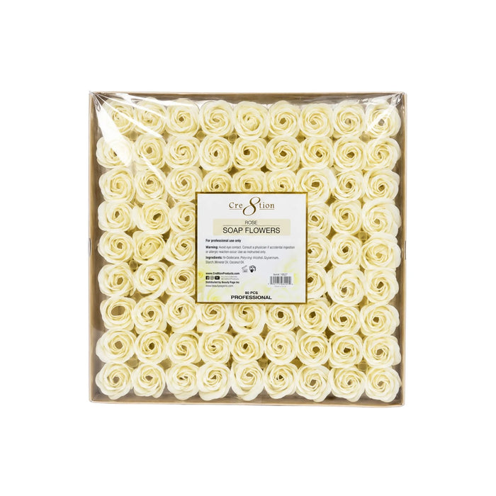 Cre8tion Soap Flowers - 11 Colors (Pk: 81 pcs/box, 20 box/case) - Beige