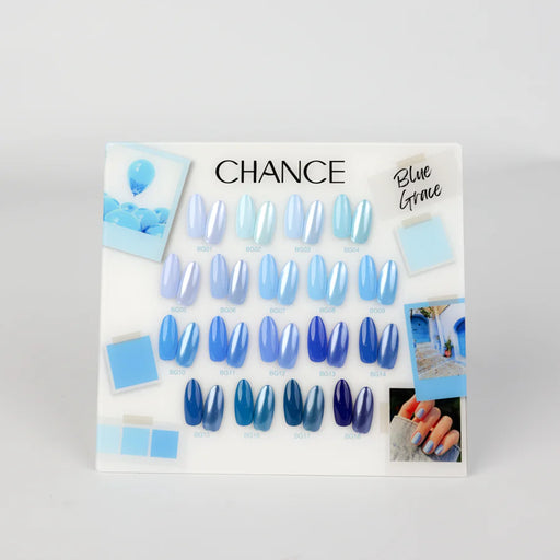 Chance Counter Display Color Chart (18 Colors) - BLUE GRACE (BG) Collection