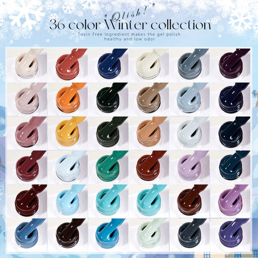 NACY Set Winter Gel (36 Colors) Color Book Display