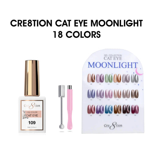 Cre8tion Cat Eye Kit - MOONLIGHT (18 colors) Collection (109-126)
