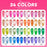 NACY Neon Jelly Cat Eye Summer (24 Colors) Color Chart