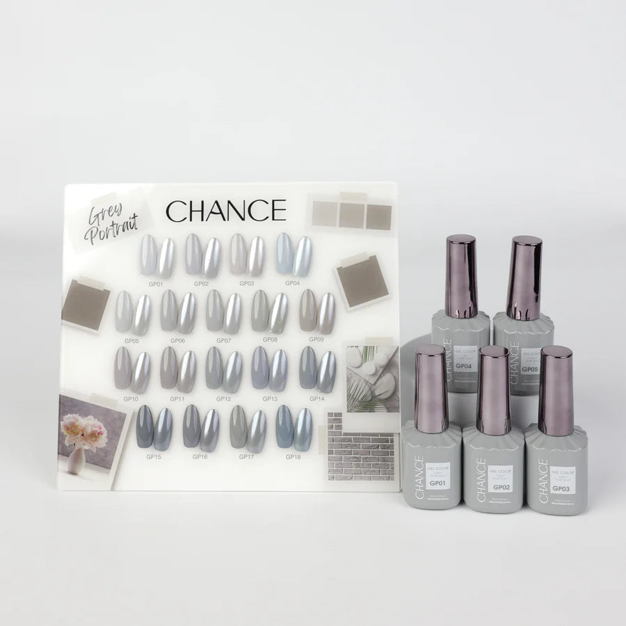 Chance Gel 0.5oz Full Kit (18 Colors) - GREY PORTRAIT (GP)