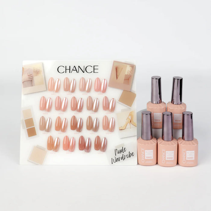 Chance Gel 0.5oz Full Kit (18 Colors) - NUDE WARDROBE (NW)