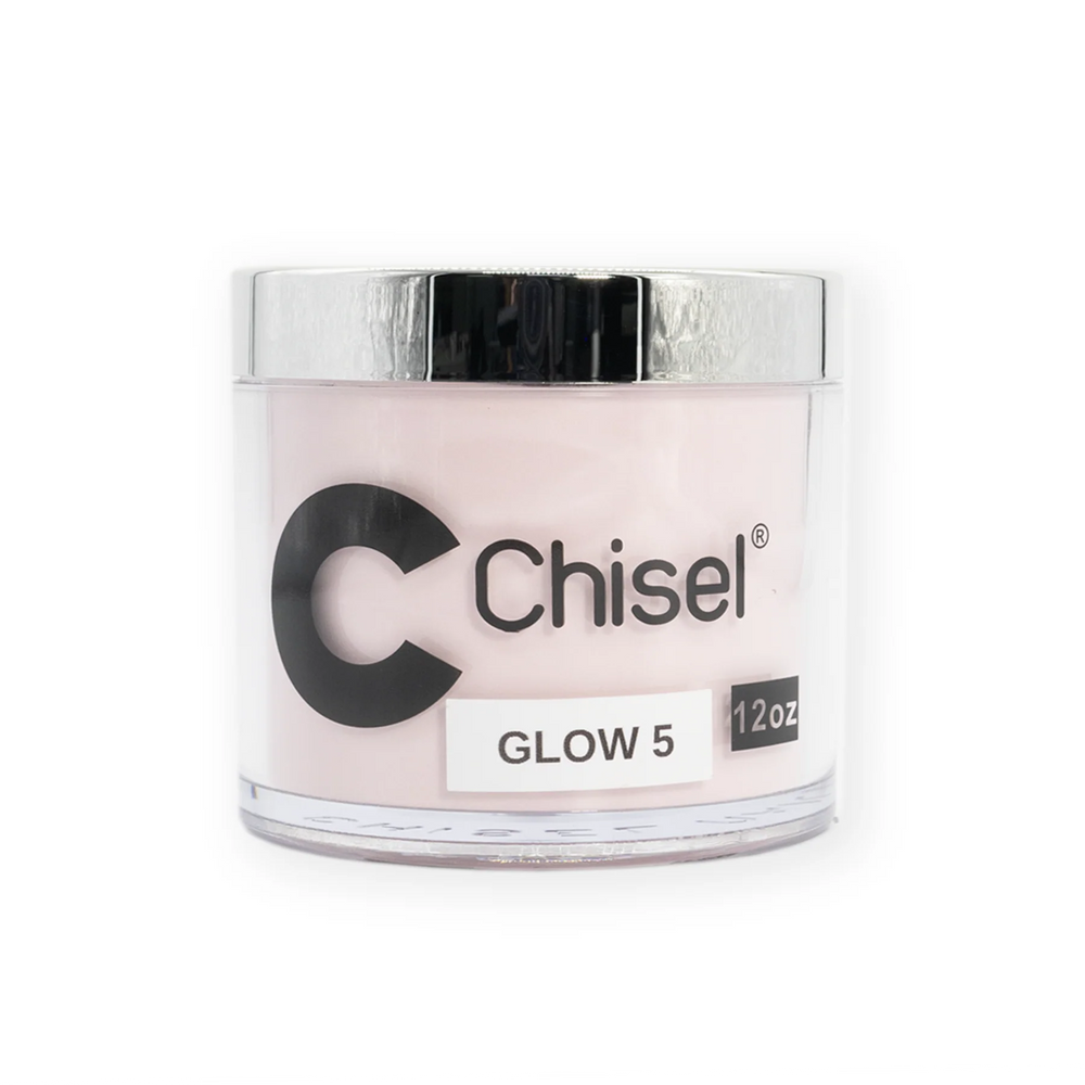 Chisel 2in1 Acrylic/Dipping Powder Refill 12oz, GLOW 05 (Pk: 60 pcs/case)