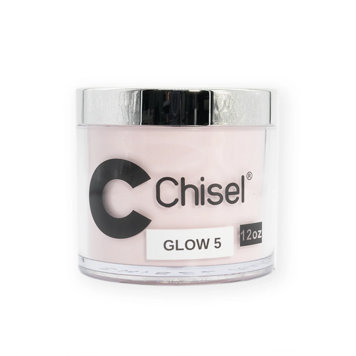 Chisel 2in1 Acrylic/Dipping Powder Refill 12oz, GLOW 05 (Pk: 60 pcs/case)