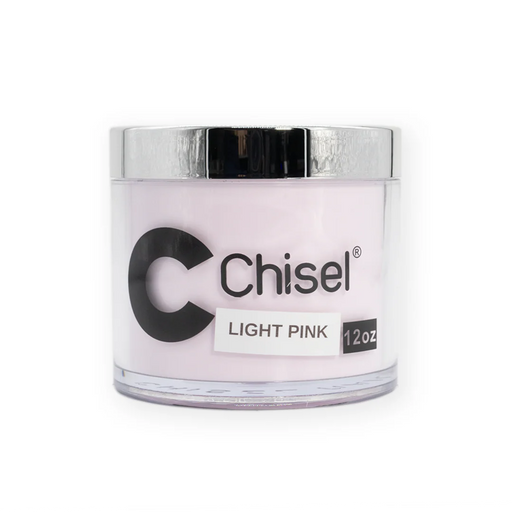 Chisel 2in1 Acrylic/Dipping Powder Refill 12oz, LIGHT PINK (Pk: 60 pcs/case)
