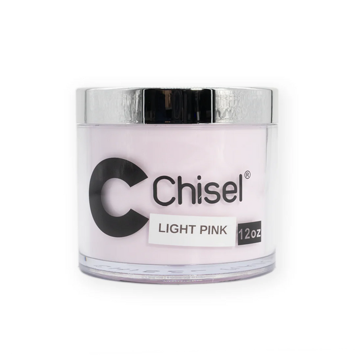 Chisel 2in1 Acrylic/Dipping Powder Refill 12oz, LIGHT PINK (Pk: 60 pcs/case)