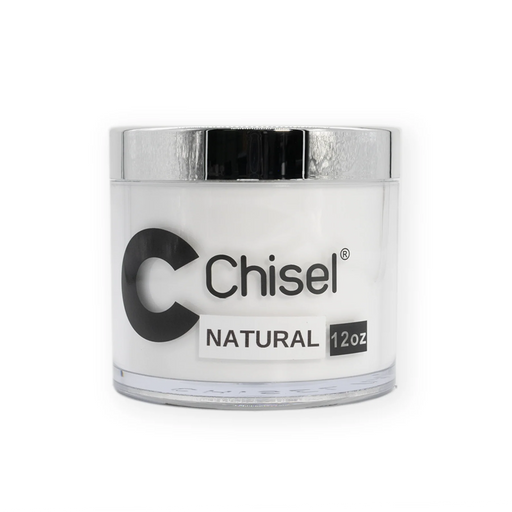 Chisel 2in1 Acrylic/Dipping Powder Refill 12oz, NATURAL (Pk: 60 pcs/case)