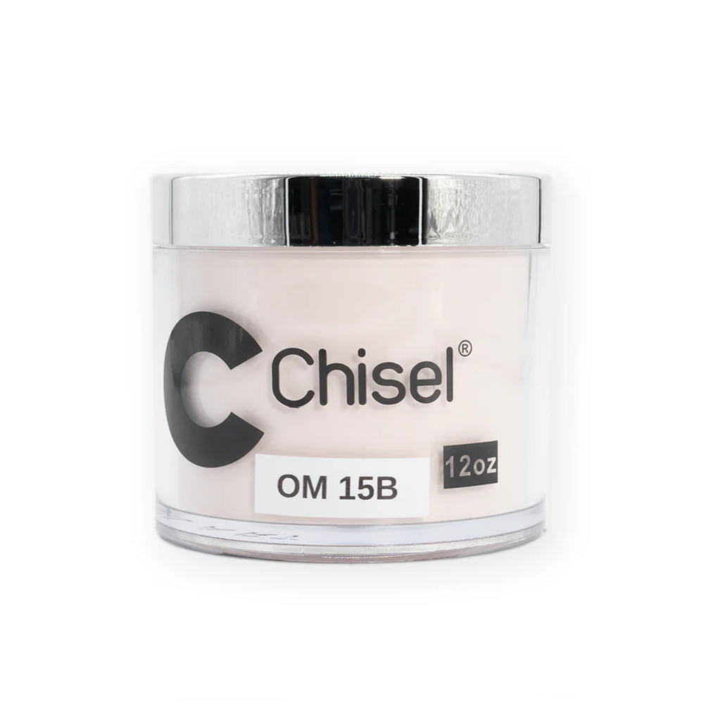 Chisel 2in1 Acrylic/Dipping Powder Refill 12oz, OM 15B (Pk: 60 pcs/case)