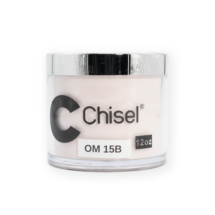 Chisel 2in1 Acrylic/Dipping Powder Refill 12oz, OM 15B (Pk: 60 pcs/case)