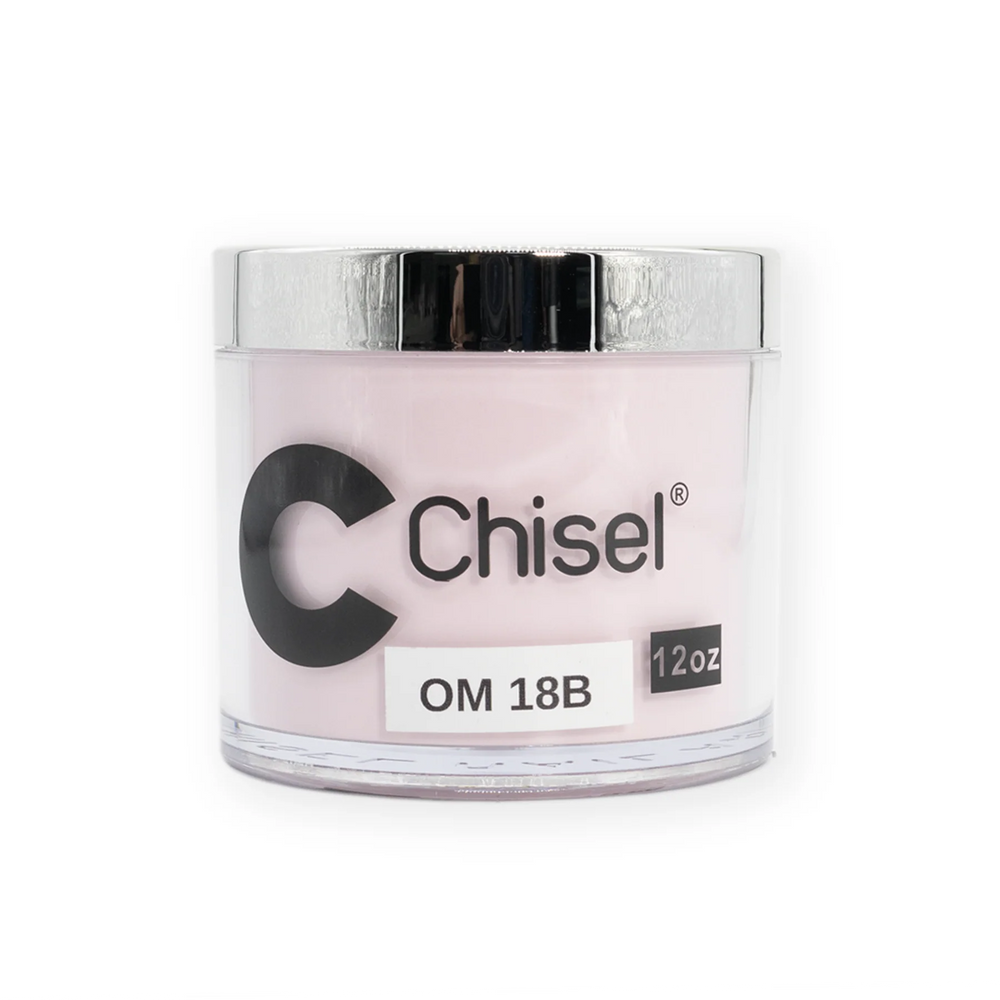 Chisel 2in1 Acrylic/Dipping Powder Refill 12oz, OM 18B (Pk: 60 pcs/case)