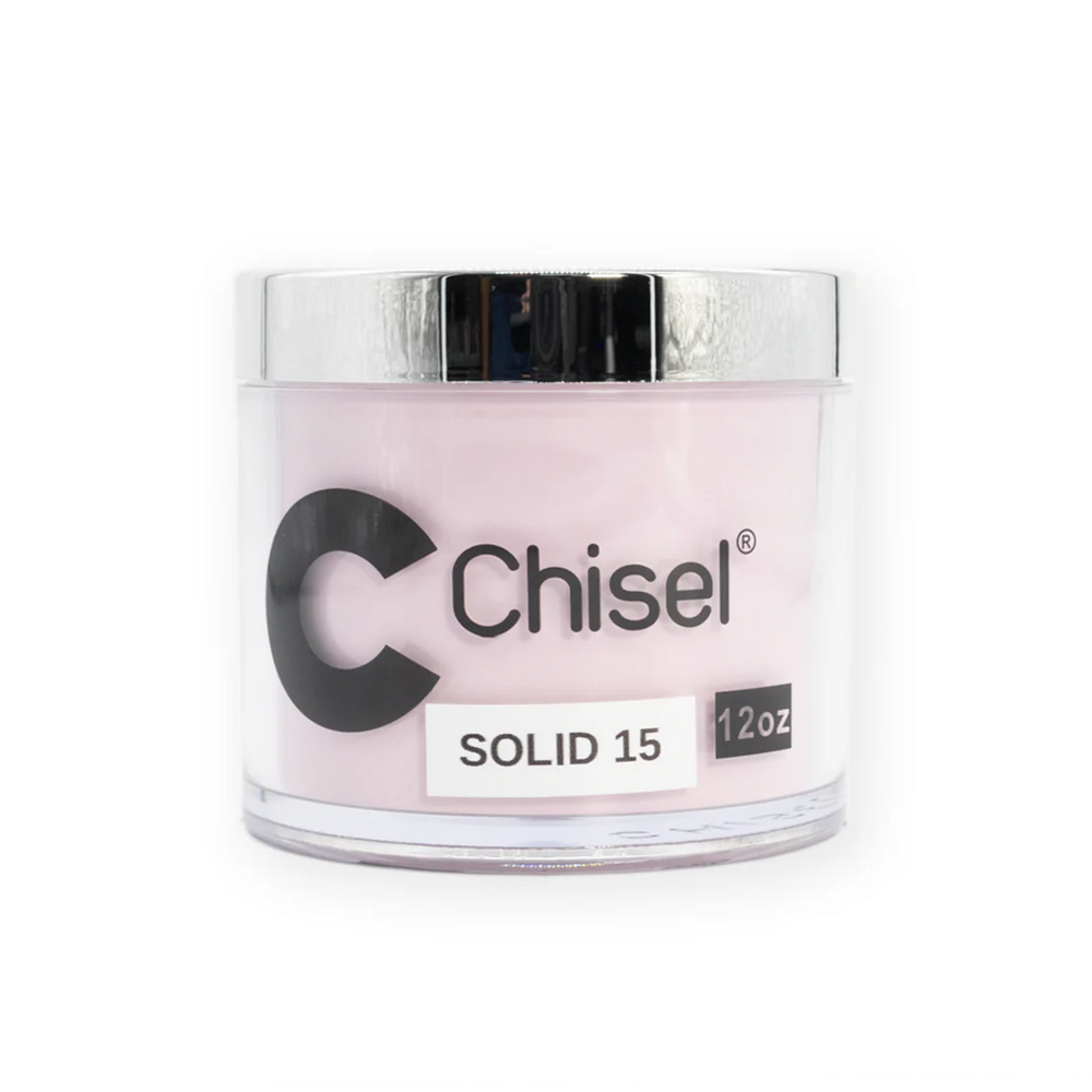 Chisel 2in1 Acrylic/Dipping Powder Refill 12oz, SOLID 15 (Pk: 60 pcs/case)