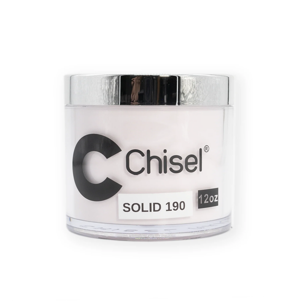 Chisel 2in1 Acrylic/Dipping Powder Refill 12oz, SOLID 190 (Pk: 60 pcs/case)