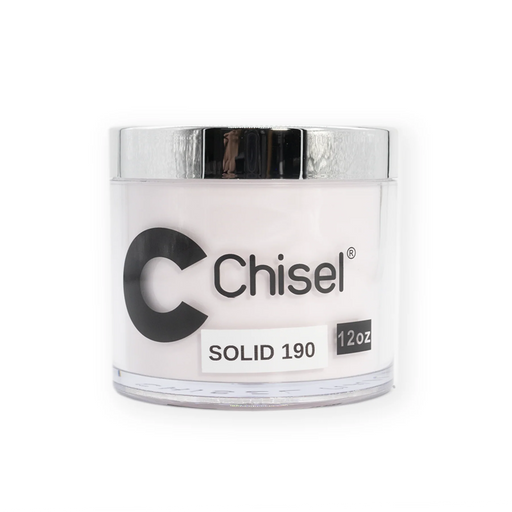 Chisel 2in1 Acrylic/Dipping Powder Refill 12oz, SOLID 190 (Pk: 60 pcs/case)