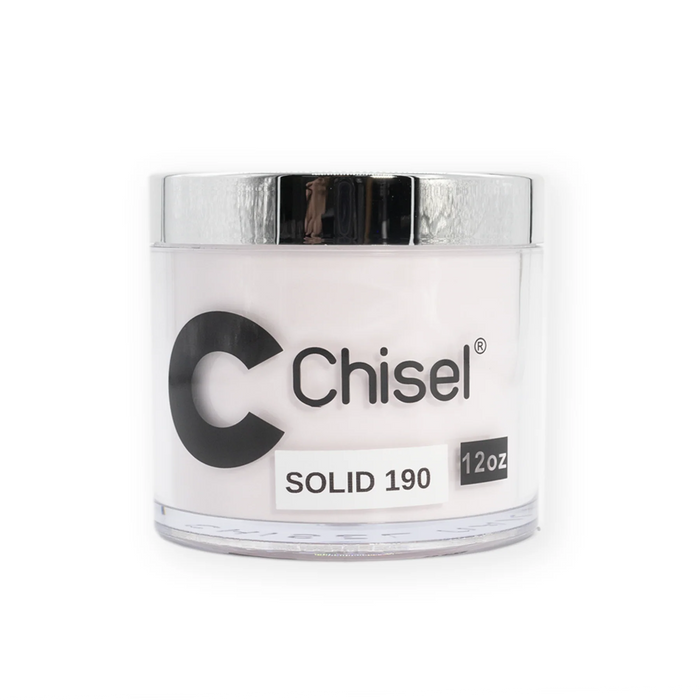 Chisel 2in1 Acrylic/Dipping Powder Refill 12oz, SOLID 190 (Pk: 60 pcs/case)